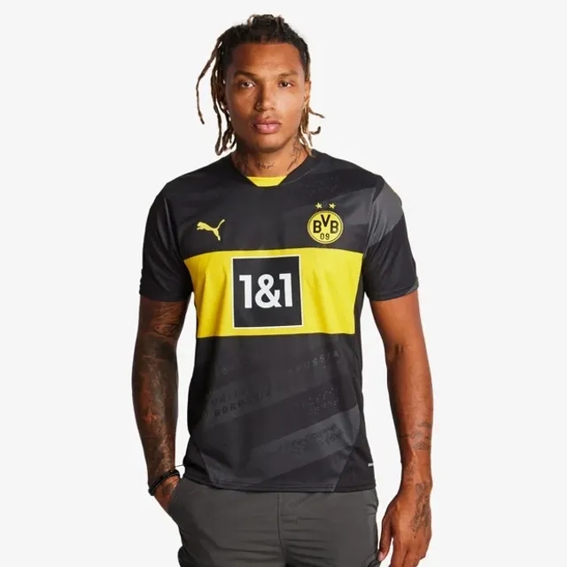 Puma Dortmund Men Jerseys/Replicas - Black