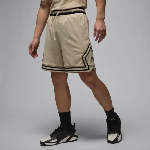 Nike Jordan Sport Men's Dri-FIT Mesh Diamond Shorts - Brown - Polyester