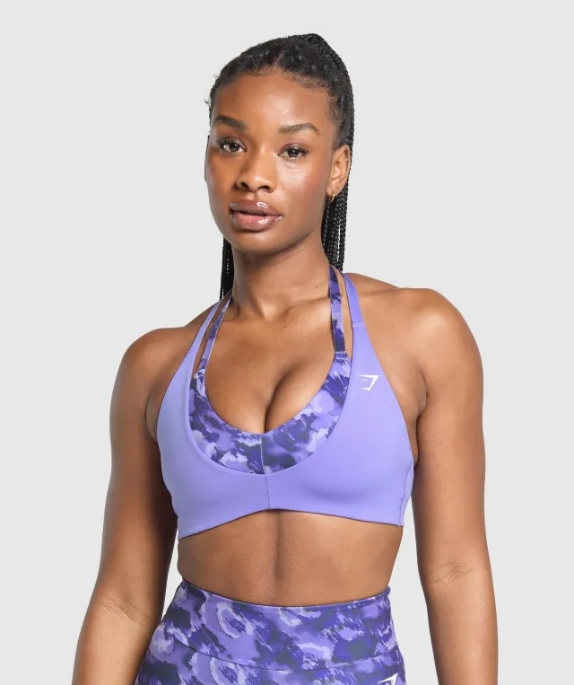  Reps T Back Sports Bra - Record Purple/Fresh Lilac