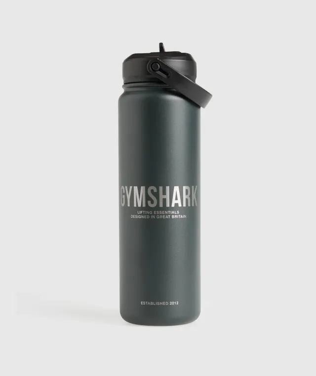  Metal Insulated Straw Bottle 700ml - Slate Teal