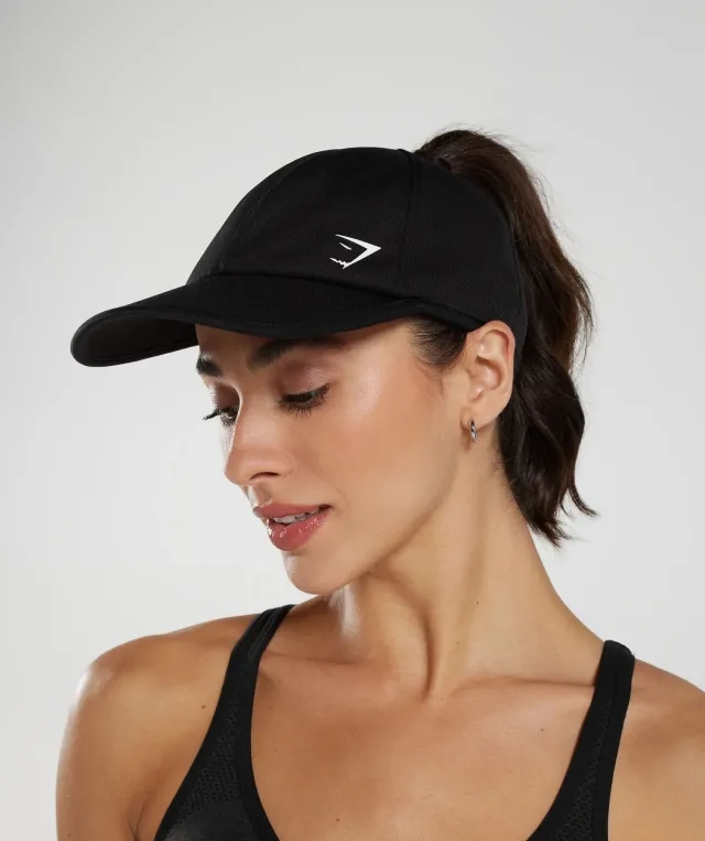  Ponytail Cap - Black
