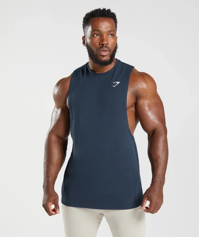  React Drop Arm Tank - Navy