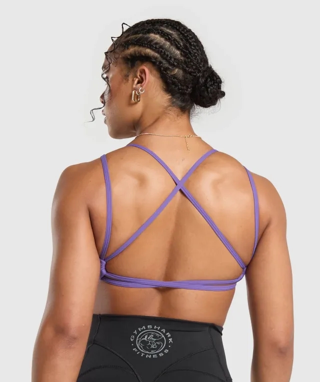  Back Gains Sports Bra - Stellar Purple