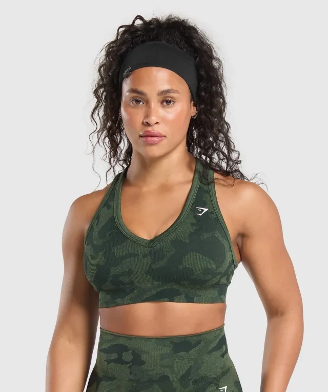  Adapt Camo Sports Bra - Victory Green/ Force Green