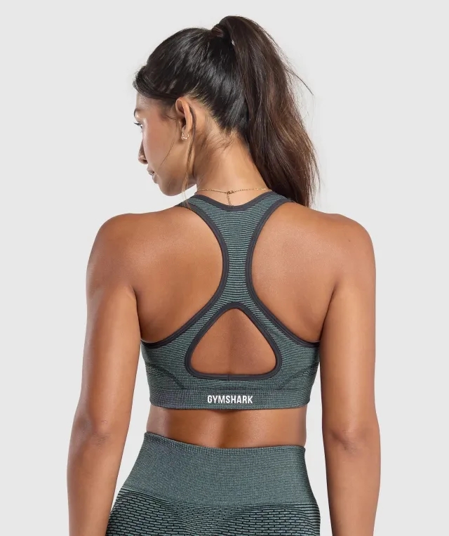  Sport Seamless Sports Bra - Victory Green/Discipline Green