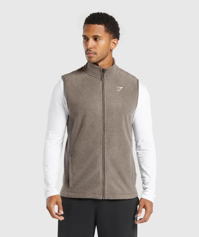  Fleece Vest - Camo Brown/Sand Brown