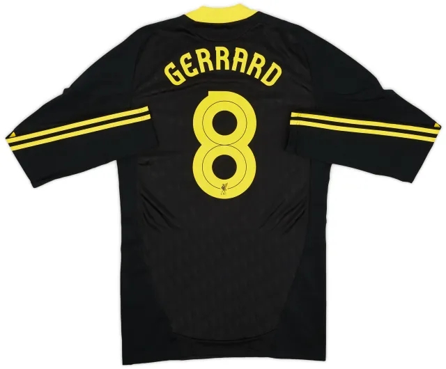 2010-11 Liverpool Player Issue TechFit Third L/S Shirt Gerrard #8 - 10/10 - (XL)