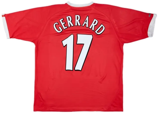 2001-03 Liverpool CL Shirt Gerrard #17 - 4/10 - (XL)