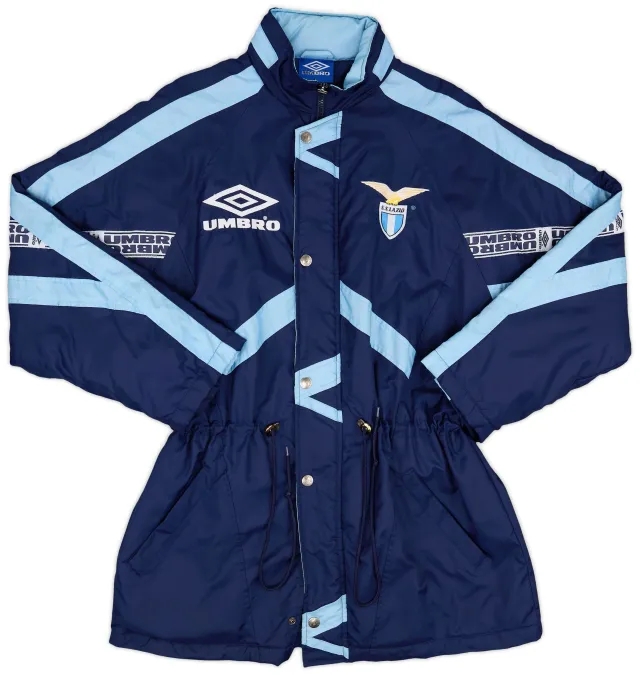 1993-94 Lazio Umbro Hooded Bench Coat - 9/10 - (L)