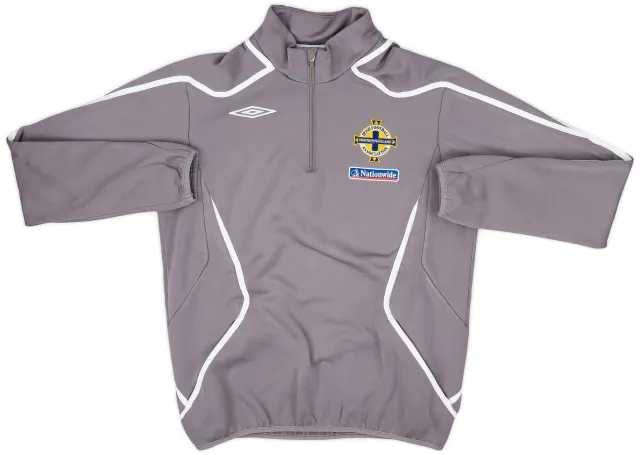 2007-09 Northern Ireland Umbro 1/4 Zip Sweat Top - 9/10 - (M)