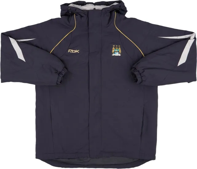 2005-07 Manchester City Reebok Padded Bench Coat - 6/10 - (M)