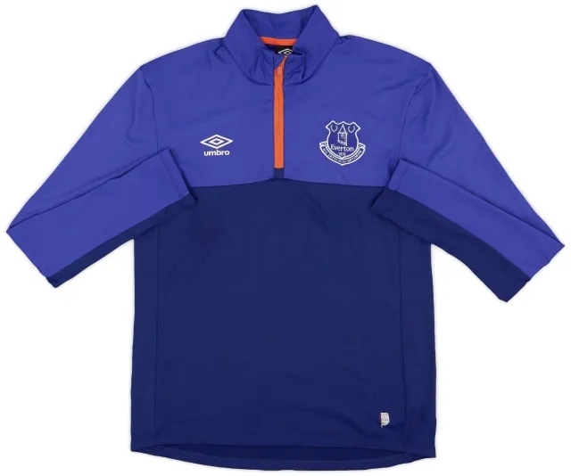 2016-17 Everton Umbro 1/4 Zip Drill Top - 7/10 - (L)