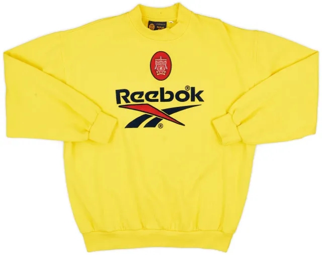 1996-98 Liverpool Reebok Sweat Top - 7/10 - (S)