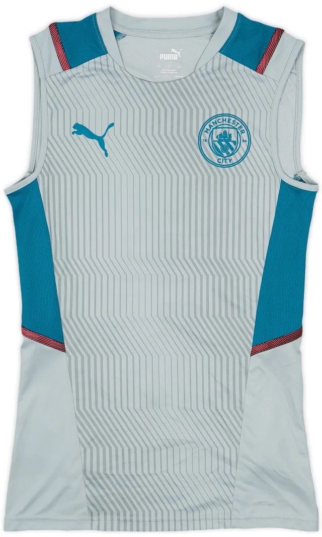 2021-22 Manchester City Puma Training Vest - 8/10 - (XS)