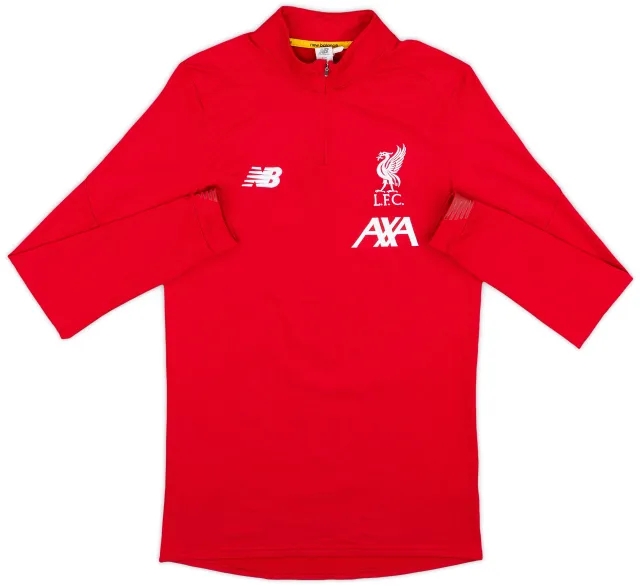 2019-20 Liverpool New Balance 1/4 Zip Drill Top - 7/10 - (S)