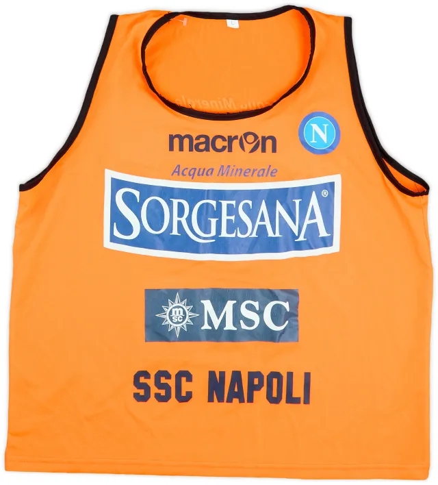 2011-12 Napoli Macron Training Bib - 7/10 - (L)