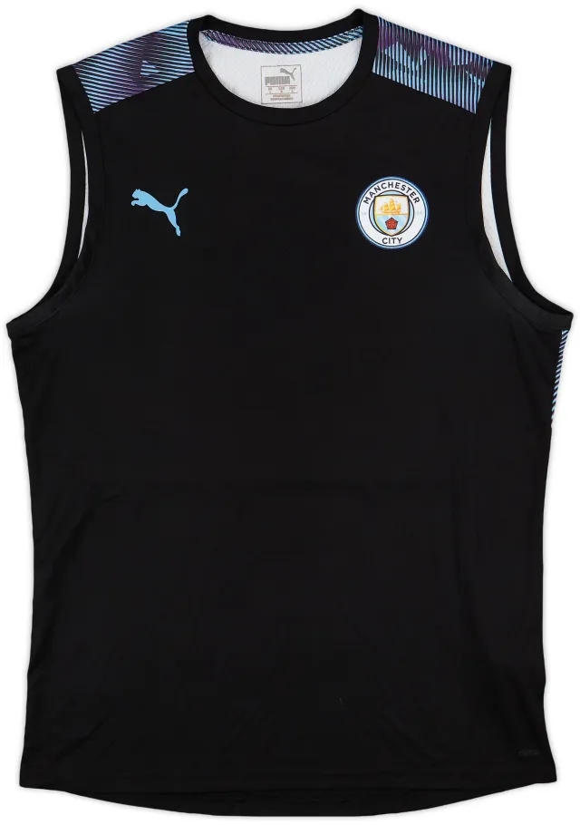 2018-19 Manchester City Puma Training Vest - 9/10 - (L)