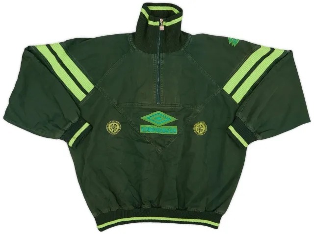 1997-99 Celtic Umbro 1/4 Zip Drill Top - 8/10 - (XL)