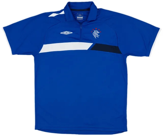 2007-08 Rangers Umbro 1/4 Zip Training Shirt - 9/10 - (XL)