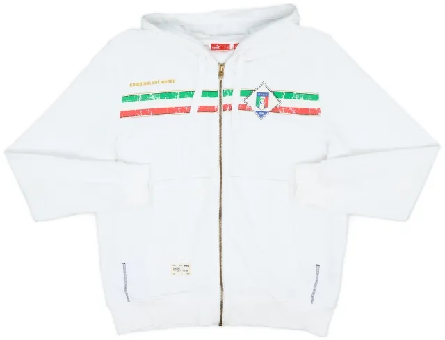 2006-07 Italy Puma Hooded Zip Top - 5/10 - (M)