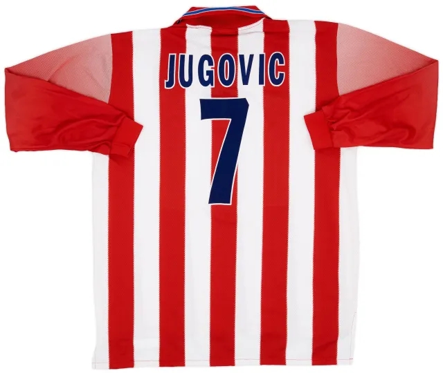 1998-99 Atletico Madrid Match Worn UEFA Cup Home L/S Shirt Jugovic #7