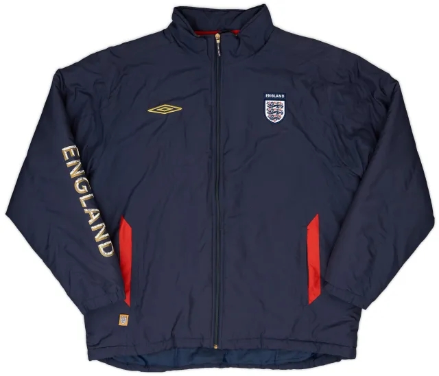 2002-04 England Umbro Padded Bench Coat - 5/10 - (M)