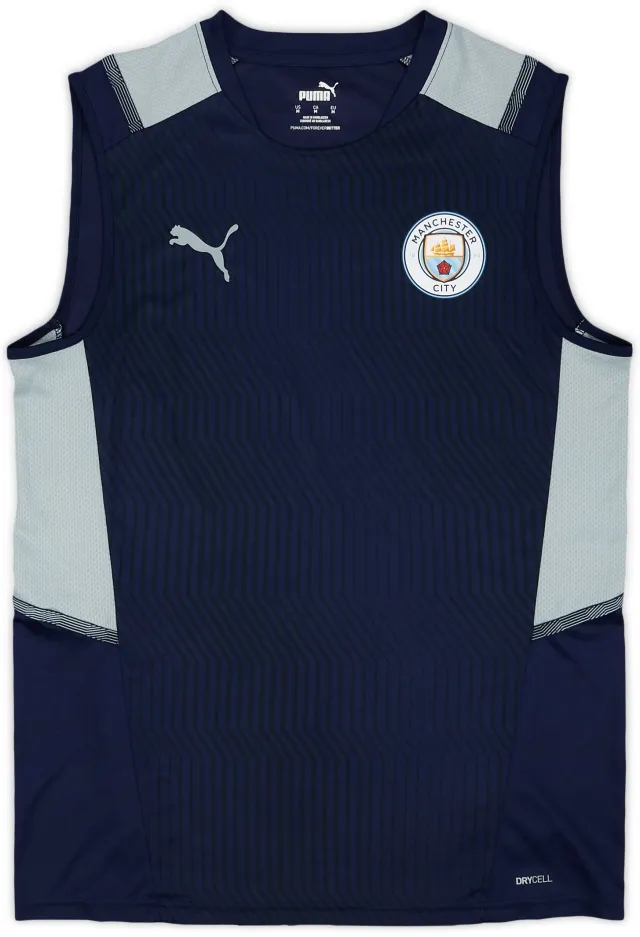 2021-22 Manchester City Puma Training Vest - 9/10 - (M)