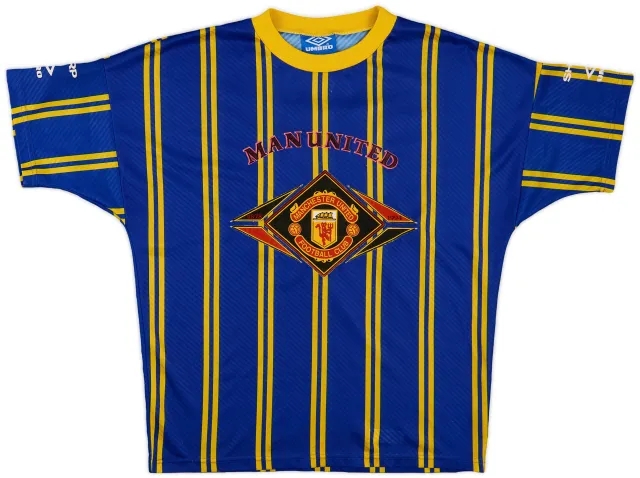 1994-95 Manchester United Umbro Training Shirt - 8/10 - (S)