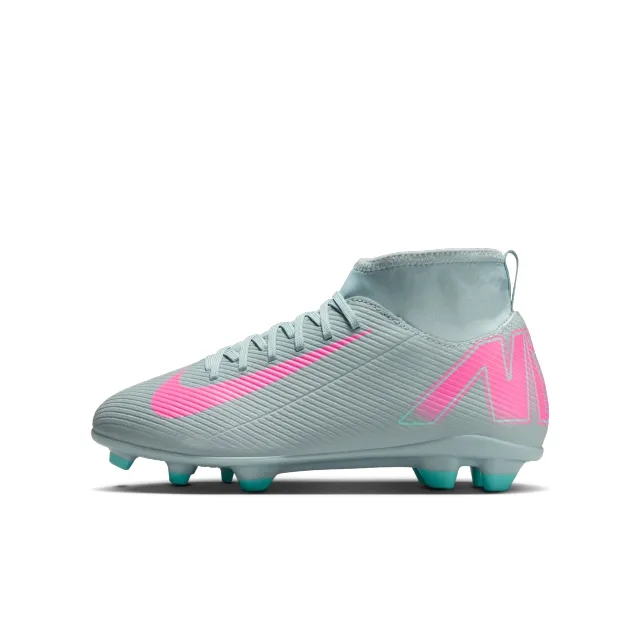 Nike Jr. Mercurial Superfly 10 Club Younger/Older Kids' MG High-Top Football Boot - Grey