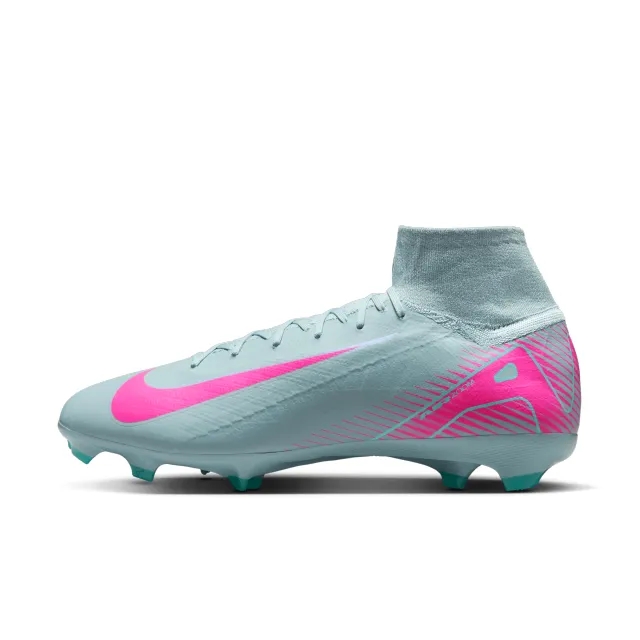 Nike Mercurial Superfly 10 Pro FG High-Top Football Boot - Grey - Recycled Content Minimum