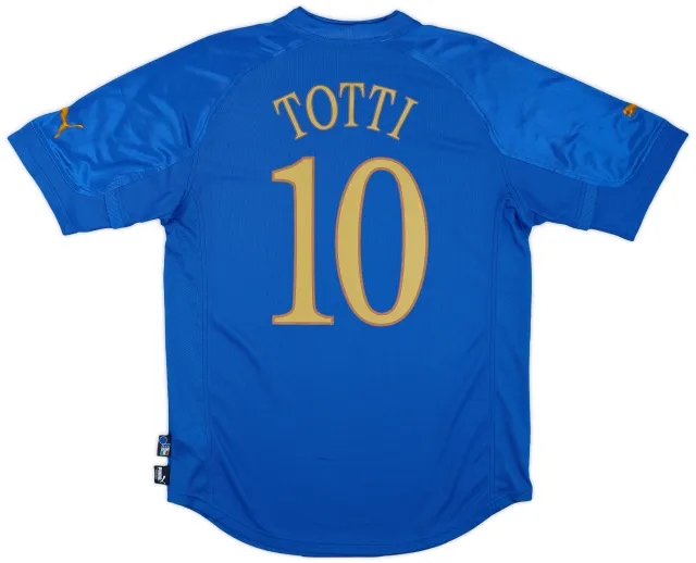 2004-06 Italy Home Shirt Totti #10 - 7/10 - (L)