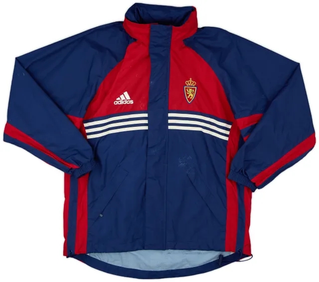 1998-99 Real Zaragoza adidas Hooded Rain Jacket - 5/10 - (S)
