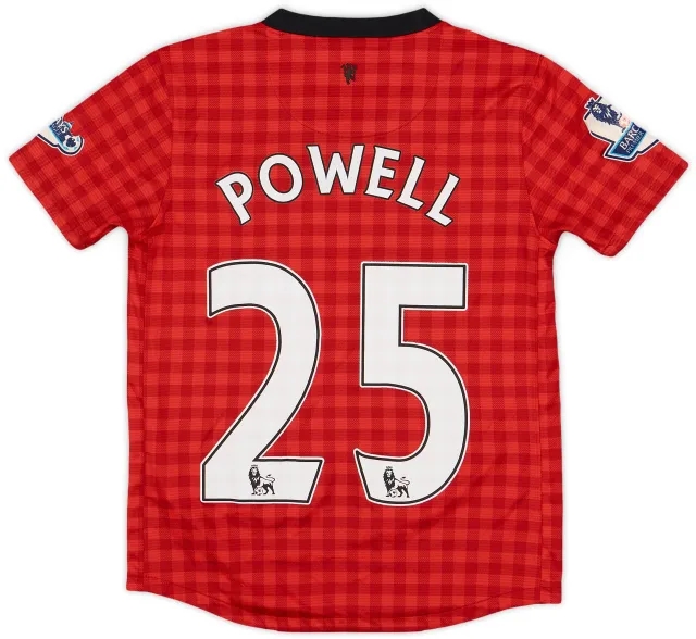 2012-13 Manchester United Home Shirt Powell #25 - 5/10 - (S.Boys)
