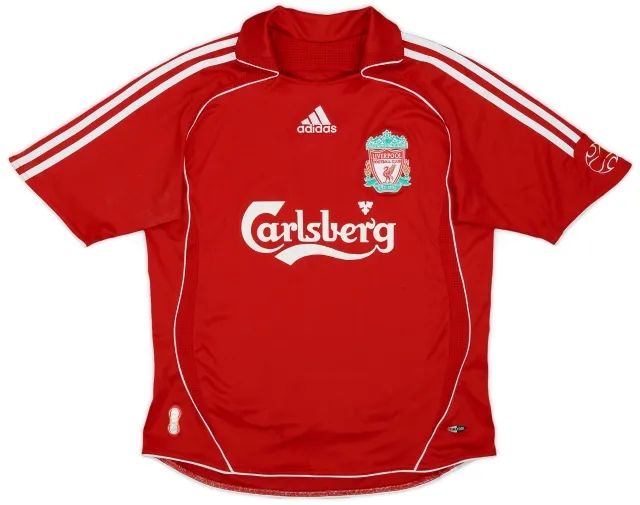 2006-08 Liverpool Home Shirt - 8/10 - (L.Boys)