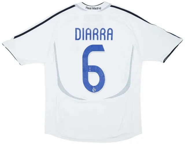2006-07 Real Madrid Home Shirt Diarra #6 - 6/10 - (XL.Boys)