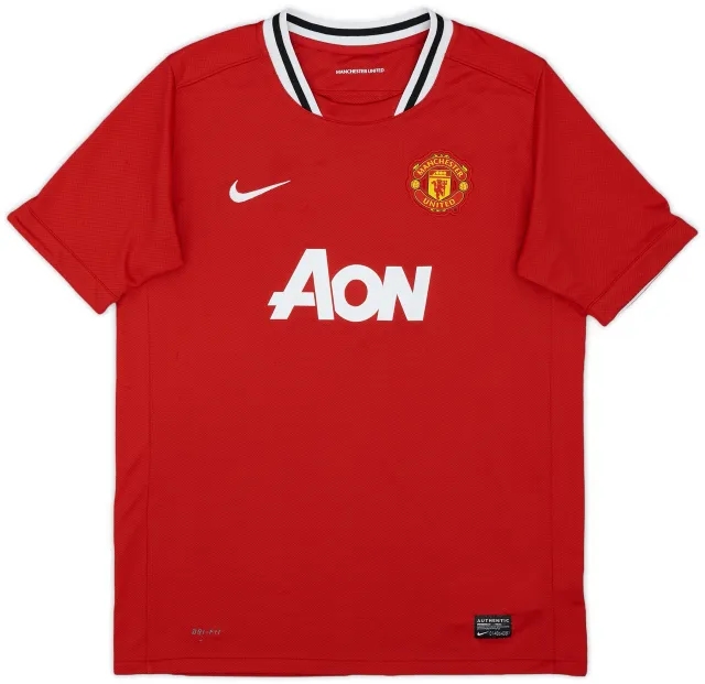 2011-12 Manchester United Home Shirt - 9/10 - (XL.Boys)