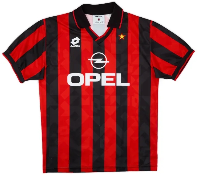 1994-95 AC Milan Home Shirt - 8/10 - (L)