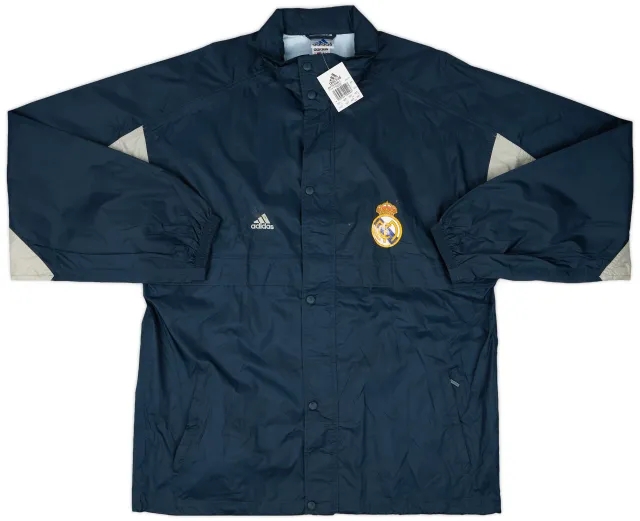 2001-02 Real Madrid adidas Hooded Rain Jacket (XXL)