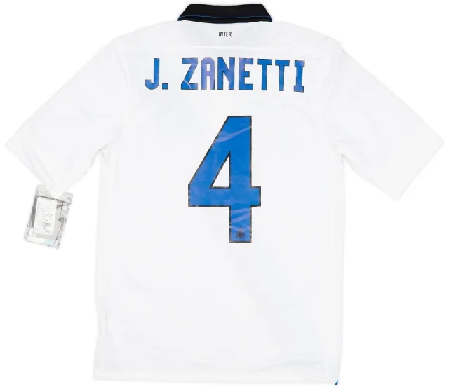 2011-12 Inter Milan Away Shirt J. Zanetti #4 (S)