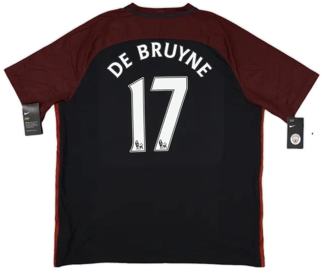 2016-17 Manchester City Away Shirt De Bruyne #17 (XXL)
