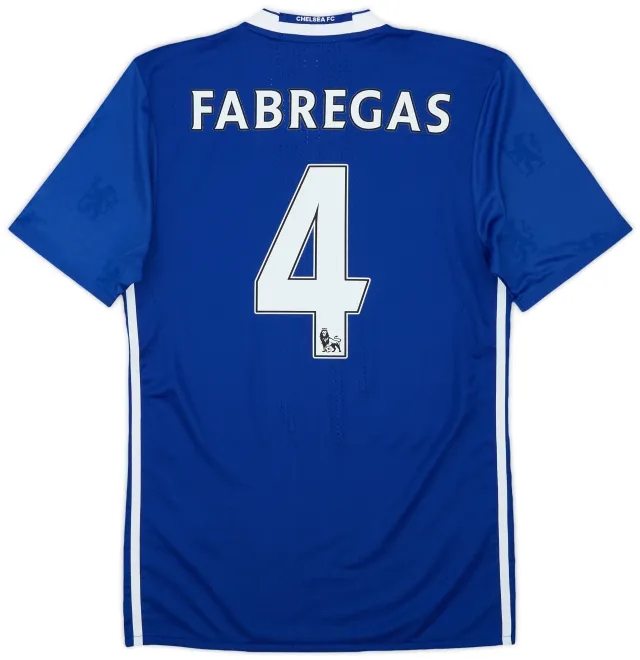 2016-17 Chelsea Player Issue Home Shirt Fabregas #4 (S/M)