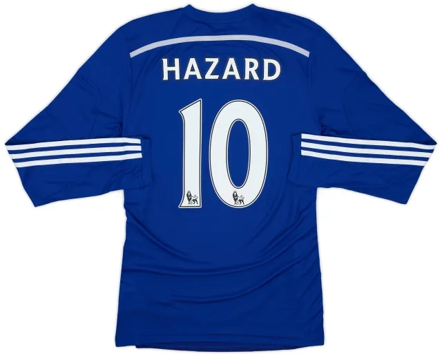 2014-15 Chelsea Player Issue Home L/S Shirt Hazard #10 (S/M)