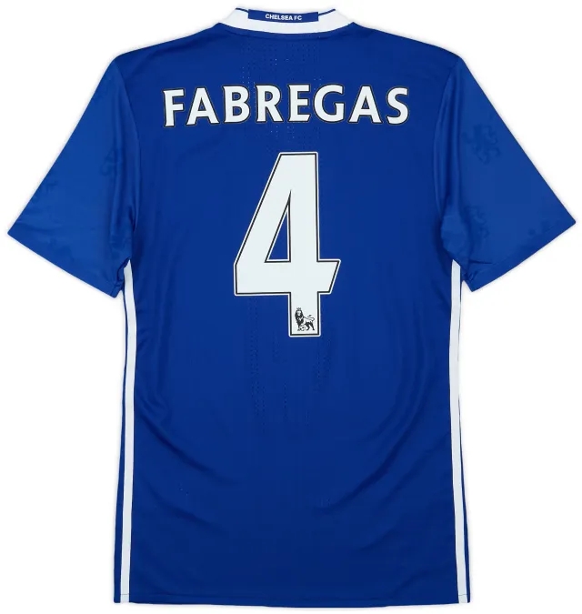 2016-17 Chelsea Player Issue Home Shirt Fabregas #4 (S)
