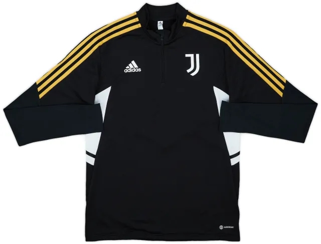 2022-23 Juventus adidas 1/4 Zip Training Top - 9/10 - (M)