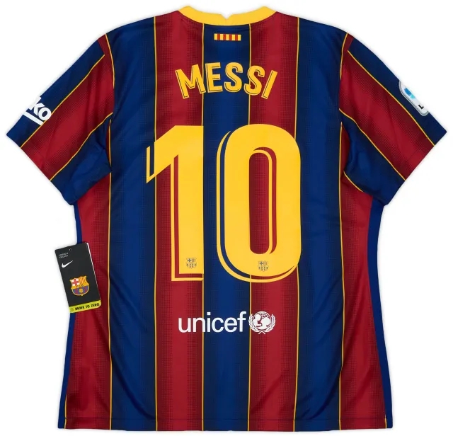 2020-21 Barcelona Home Shirt Messi #10 (Women's XL)