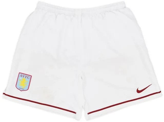 2007-08 Aston Villa Home Shorts - 5/10 - (L.Boys)