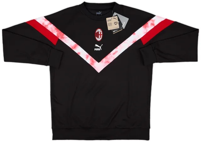 2021-22 AC Milan Puma Hooded Sweat Top (M)