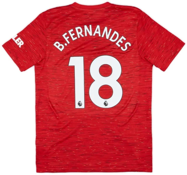 2020-21 Manchester United Home Shirt B.Fernandes #18 - 10/10 - (M)