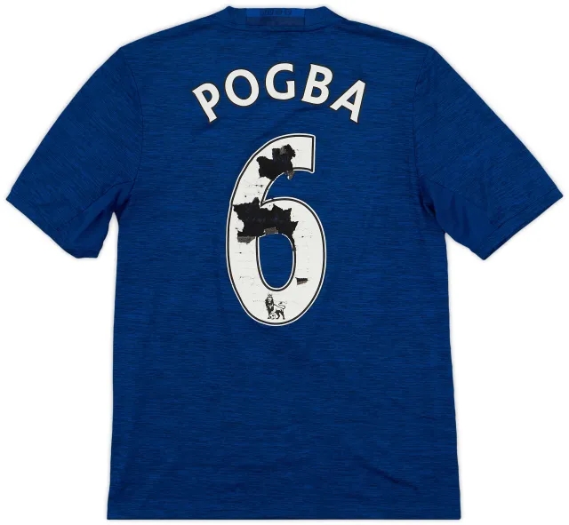 2016-17 Manchester United Away Shirt Pogba #6 - 3/10 - (XL.Boys)