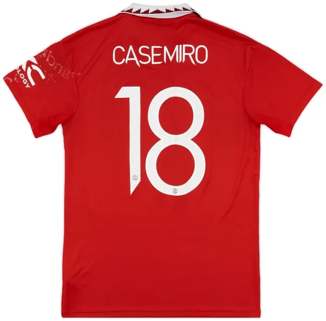 2022-23 Manchester United Home Shirt Casemiro #18 - 4/10 - (M)